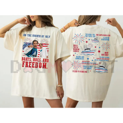 "Boats, Hoes, and Freedom" Step Brothers Parody Tee
