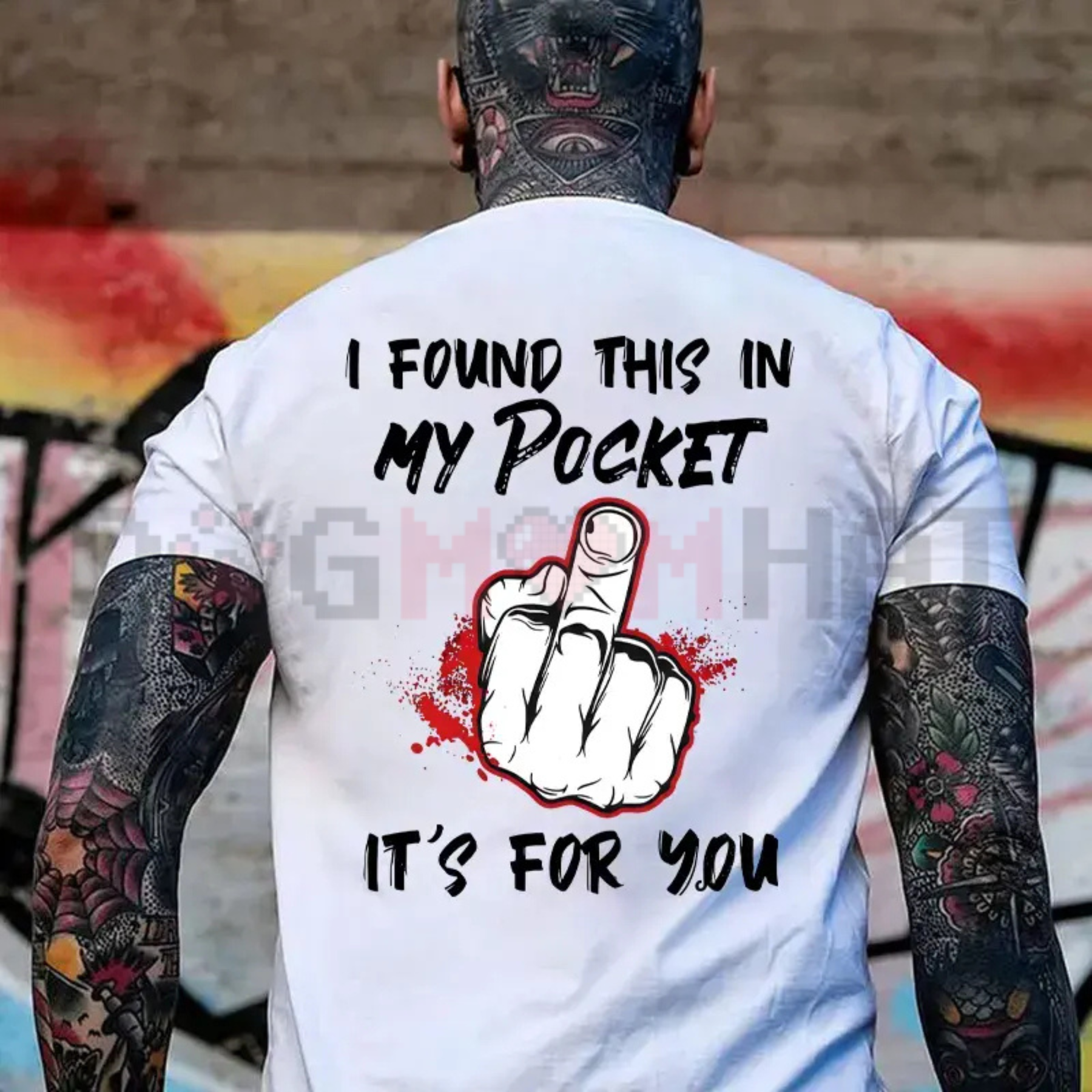 "I Found This In My Pocket" Middle Finger T-Shirt