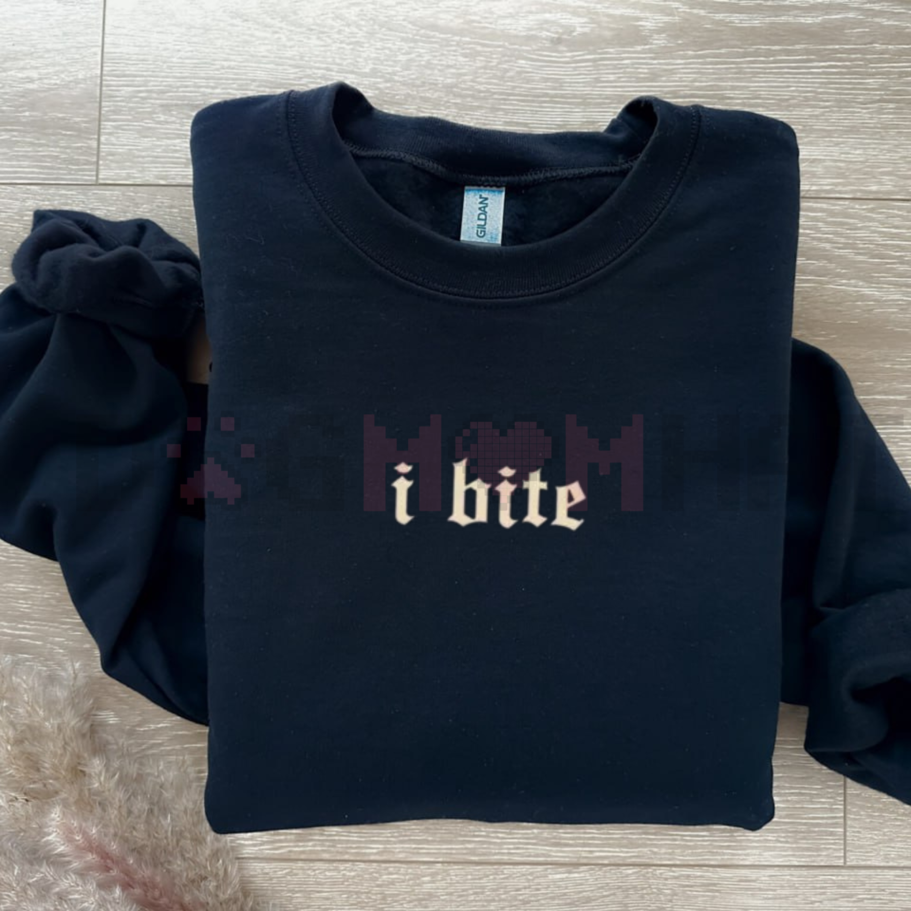 "I Bite" Gothic Funny Sweatshirt