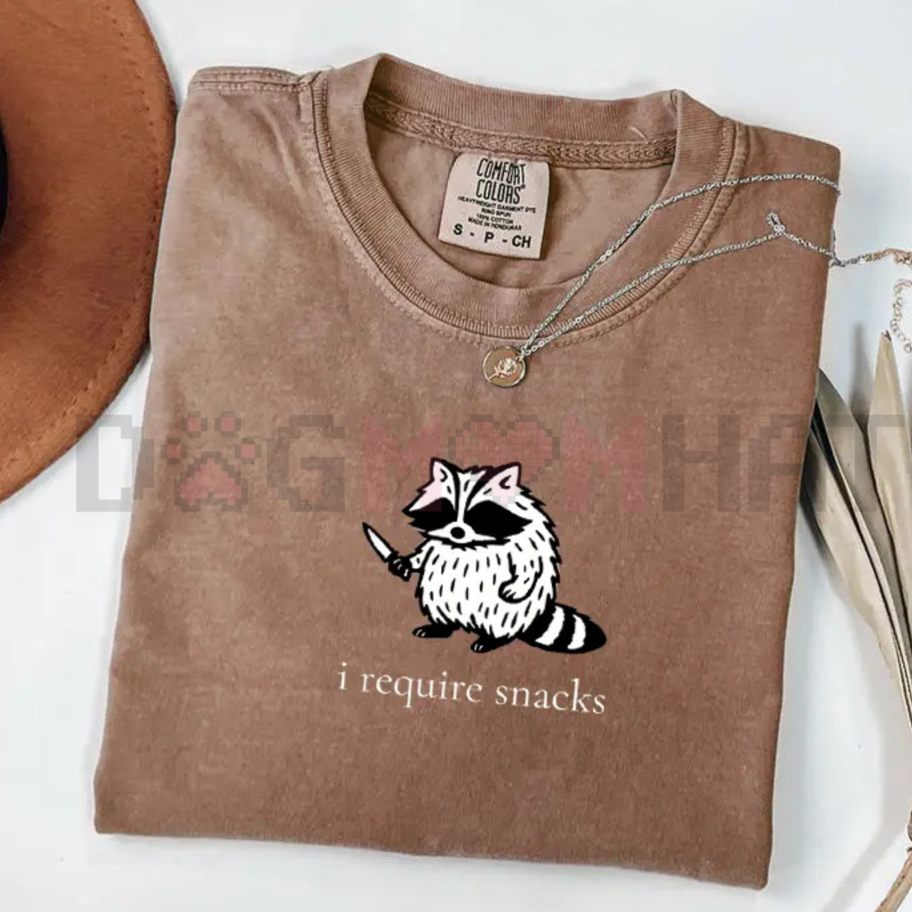 "I Require Snacks" Raccoon T-Shirt