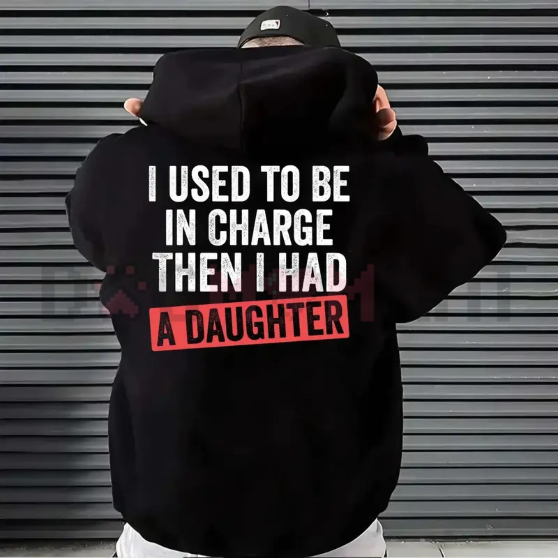 "I Used To Be In Charge" Girl Dad Hoodie