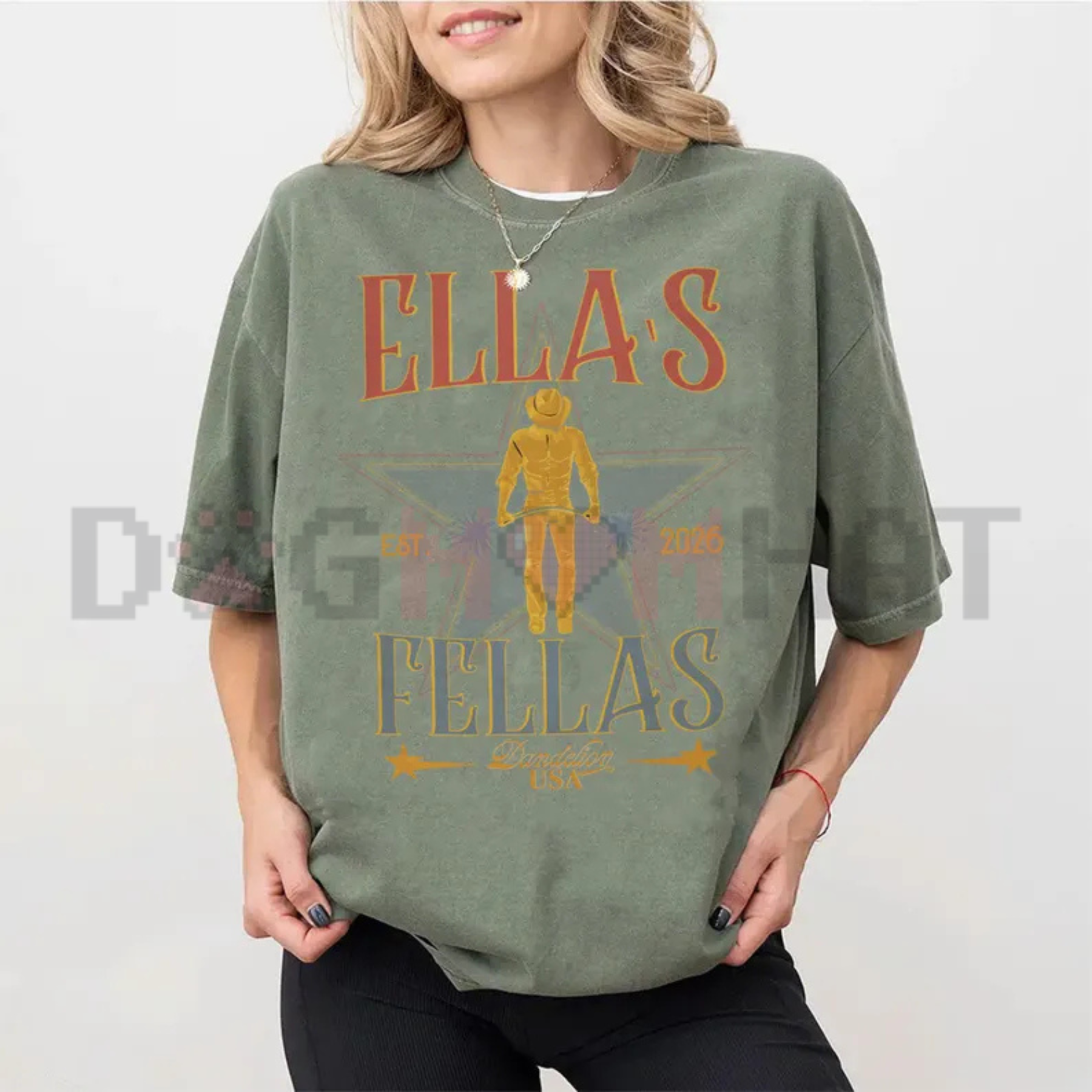 "Ella's Fellas" Shirt – Retro Western Cowboy T-Shirt