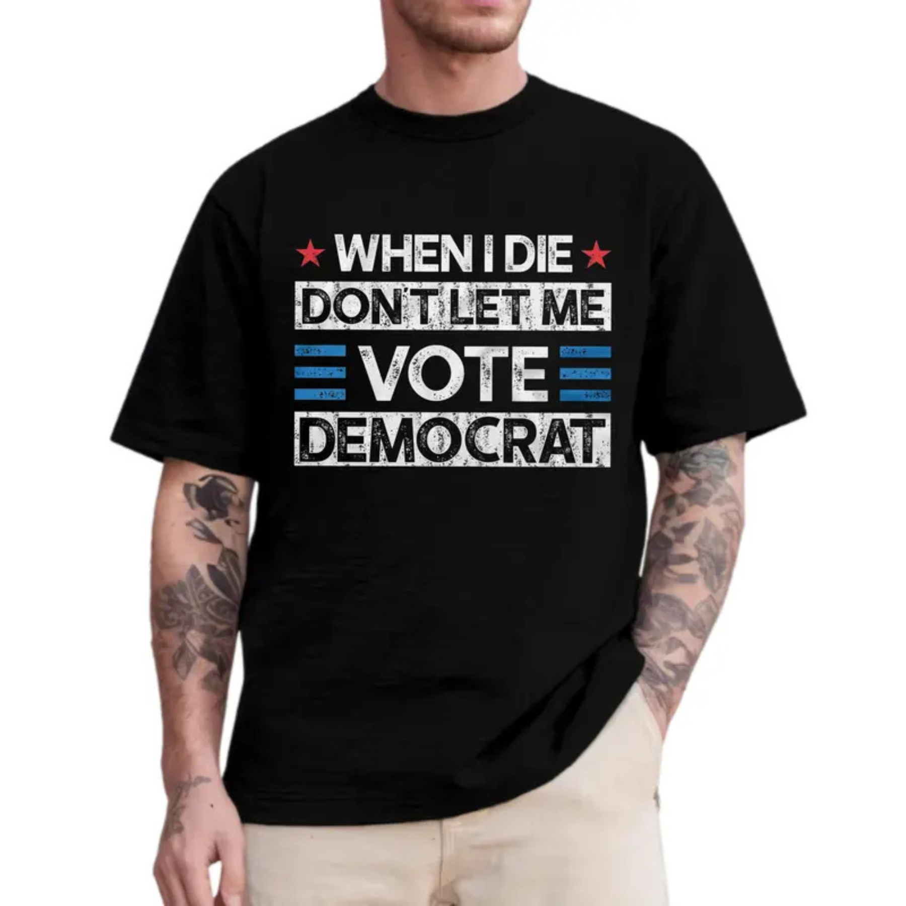 "Don't Let Me Vote Democrat" Funny Political Shirt