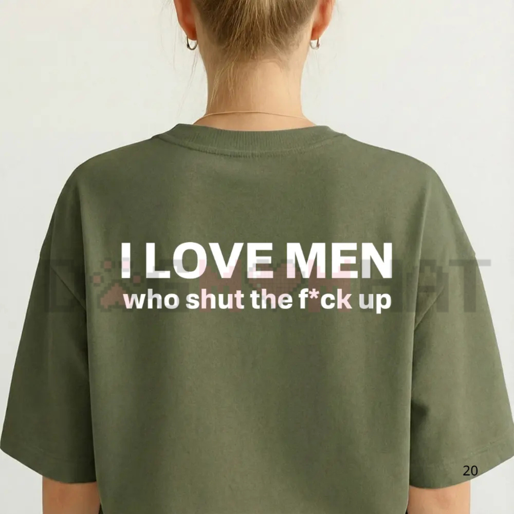 "I Love Men Who Shut The Fk Up" Statement T-Shirt