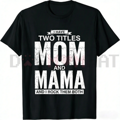 "Cool Dad and Papa" Double Title Rocking T-Shirt