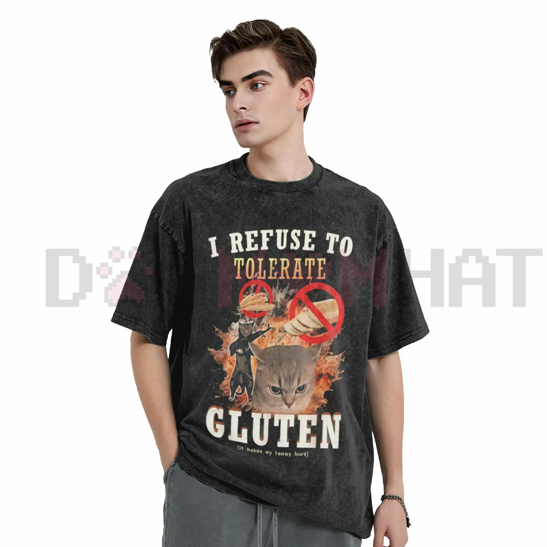 "I Refuse To Tolerate Gluten" Washed T-Shirt