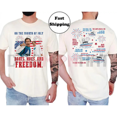 "Boats, Hoes, and Freedom" Step Brothers Parody Tee