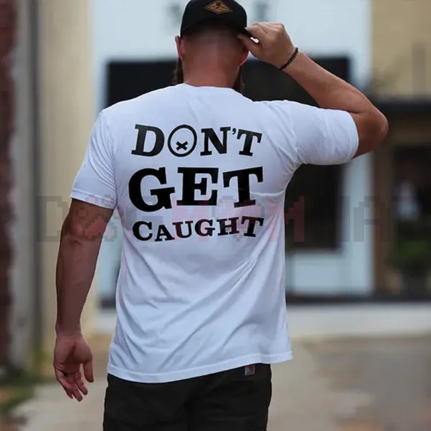 "Don't Get Caught" Printed Men's T-Shirt