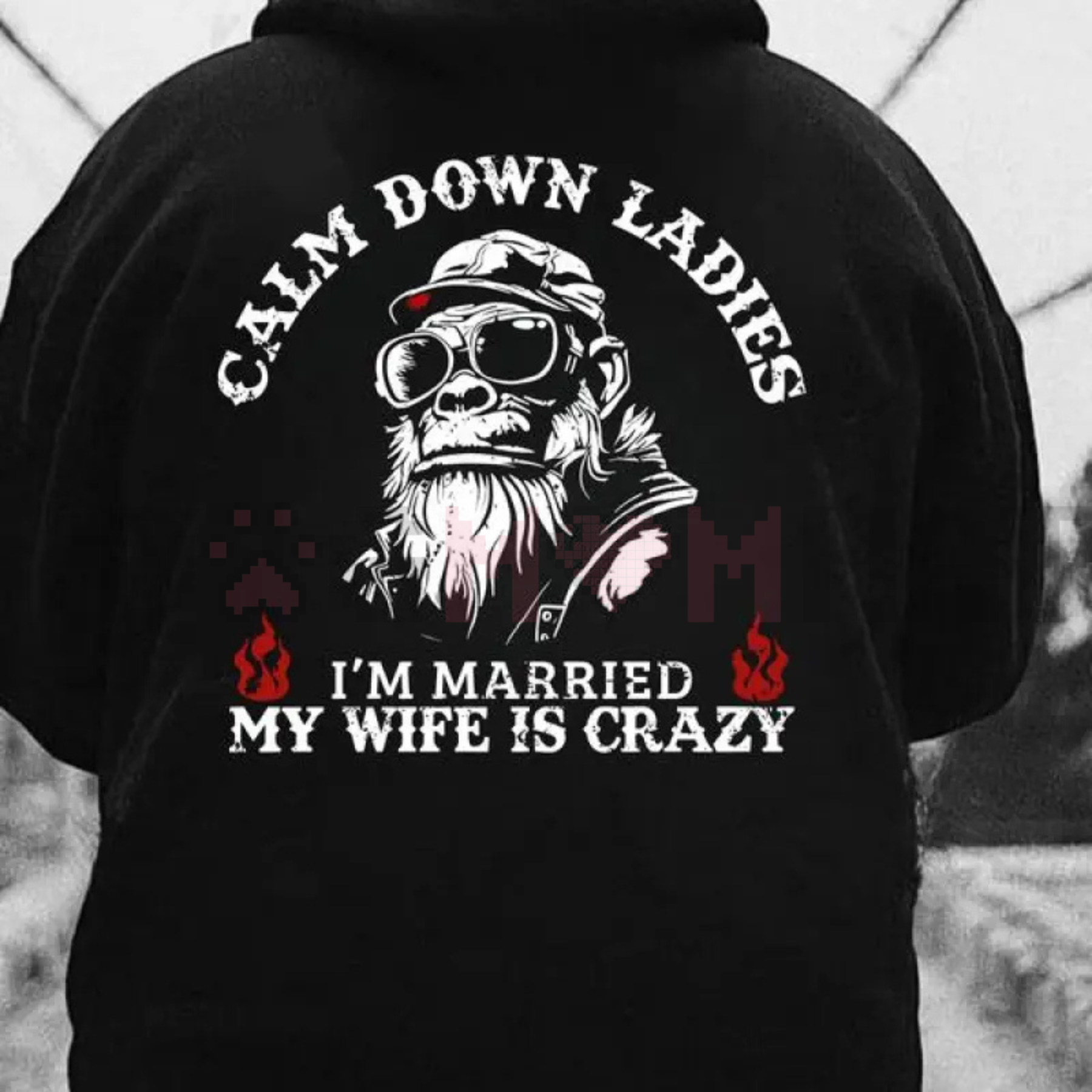 "Calm Down Ladies I'm Married" Hoodie