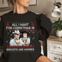 "Holy Shit Where's the Tylenol" Ugly Sweatshirt – Funny Christmas Vacation Quote Jumper