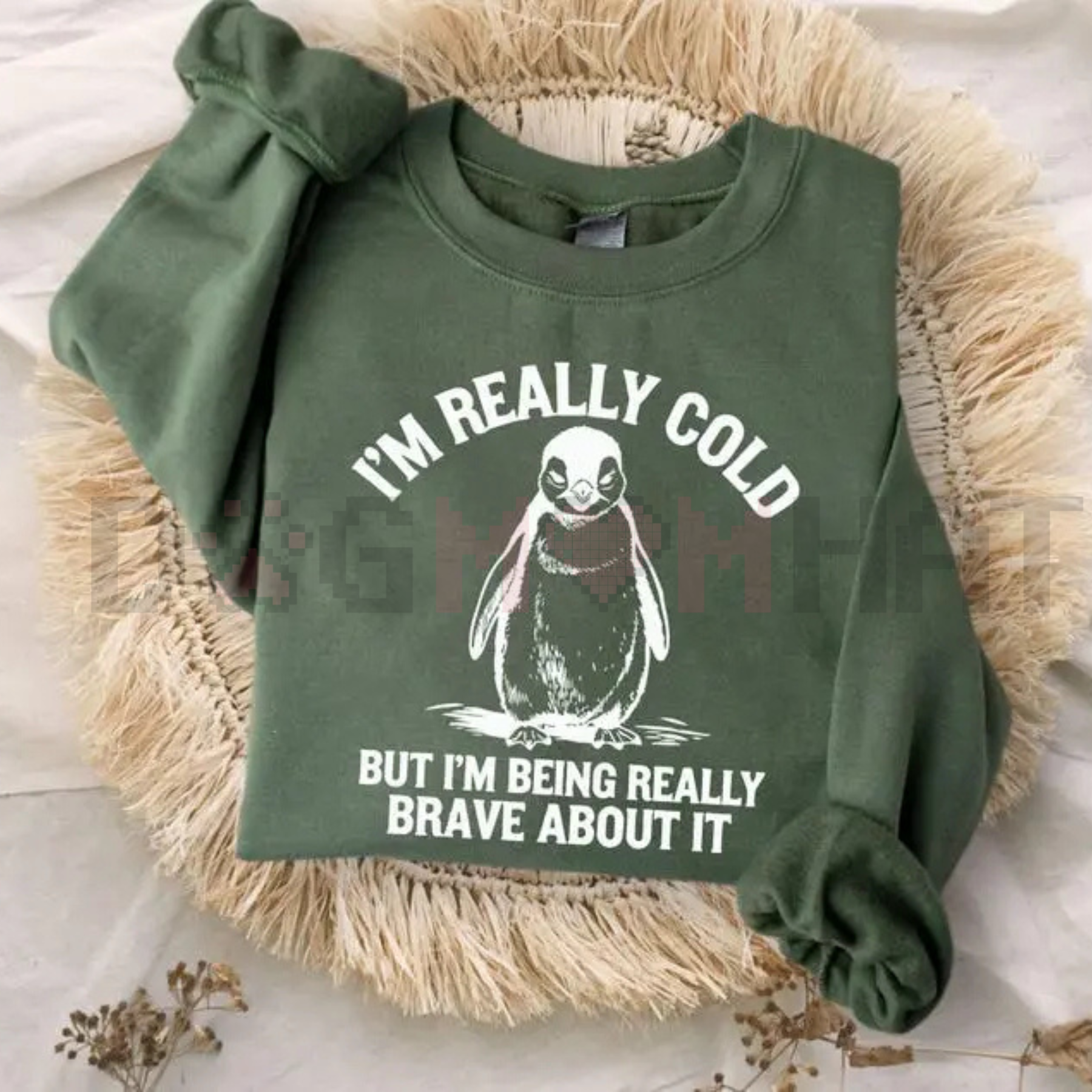 "I'm Really Cold But Being Brave" Sweatshirt