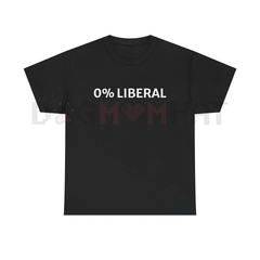 "0 Percent Lib" T-shirt – Funny Graphic Tee, Halloween Humor & Political Statement Gift Idea, Unisex Conservative Top