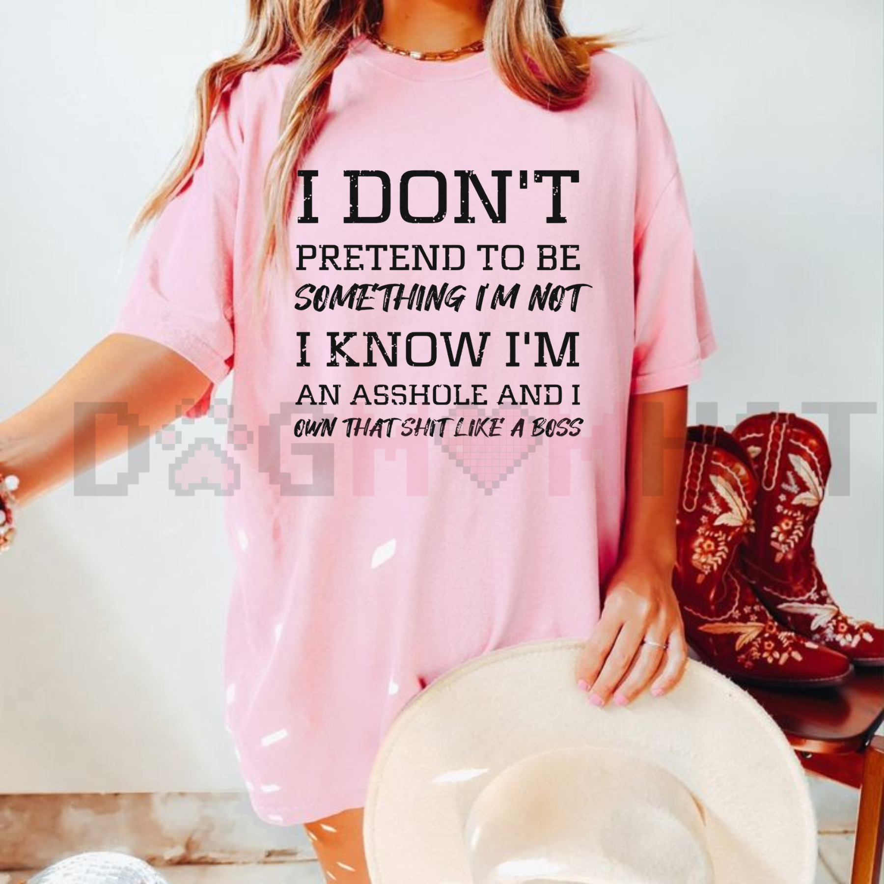 "I Know I'm An Asshole" Printed T-Shirt