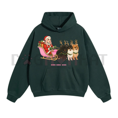 "Hoe Hoe Hoe" Holiday Hoodie – Classic Christmas Slogan Pullover