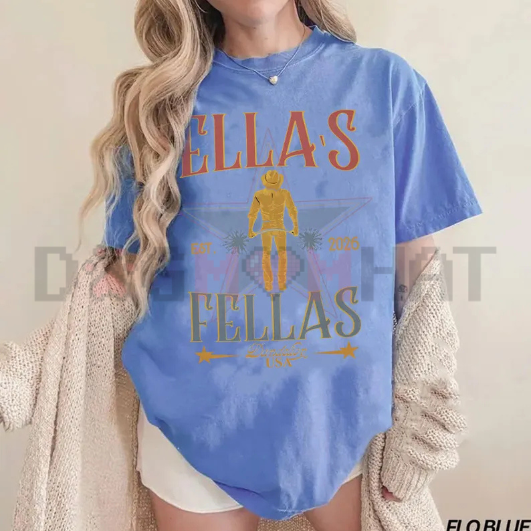 "Ella's Fellas" Shirt – Retro Western Cowboy T-Shirt