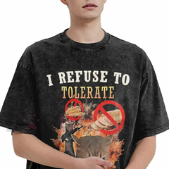 "I Refuse To Tolerate Gluten" Washed T-Shirt