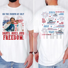 "Boats, Hoes, and Freedom" Step Brothers Parody Tee