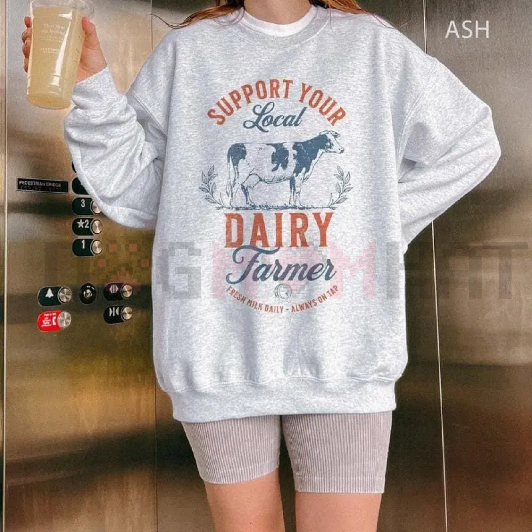 "Eat Local" Graphic Sweatshirt