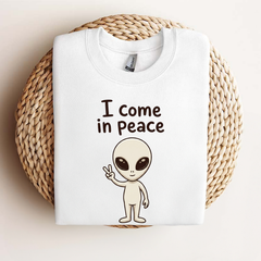 "I Come In Peace / I'm Peace" Matching Couple Tee