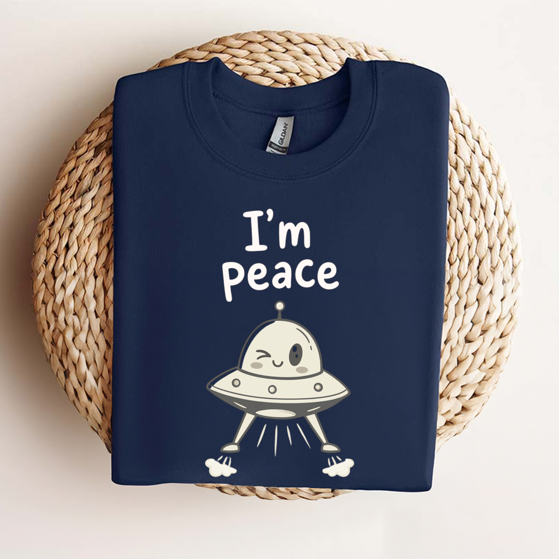 "I Come In Peace / I'm Peace" Matching Couple Tee
