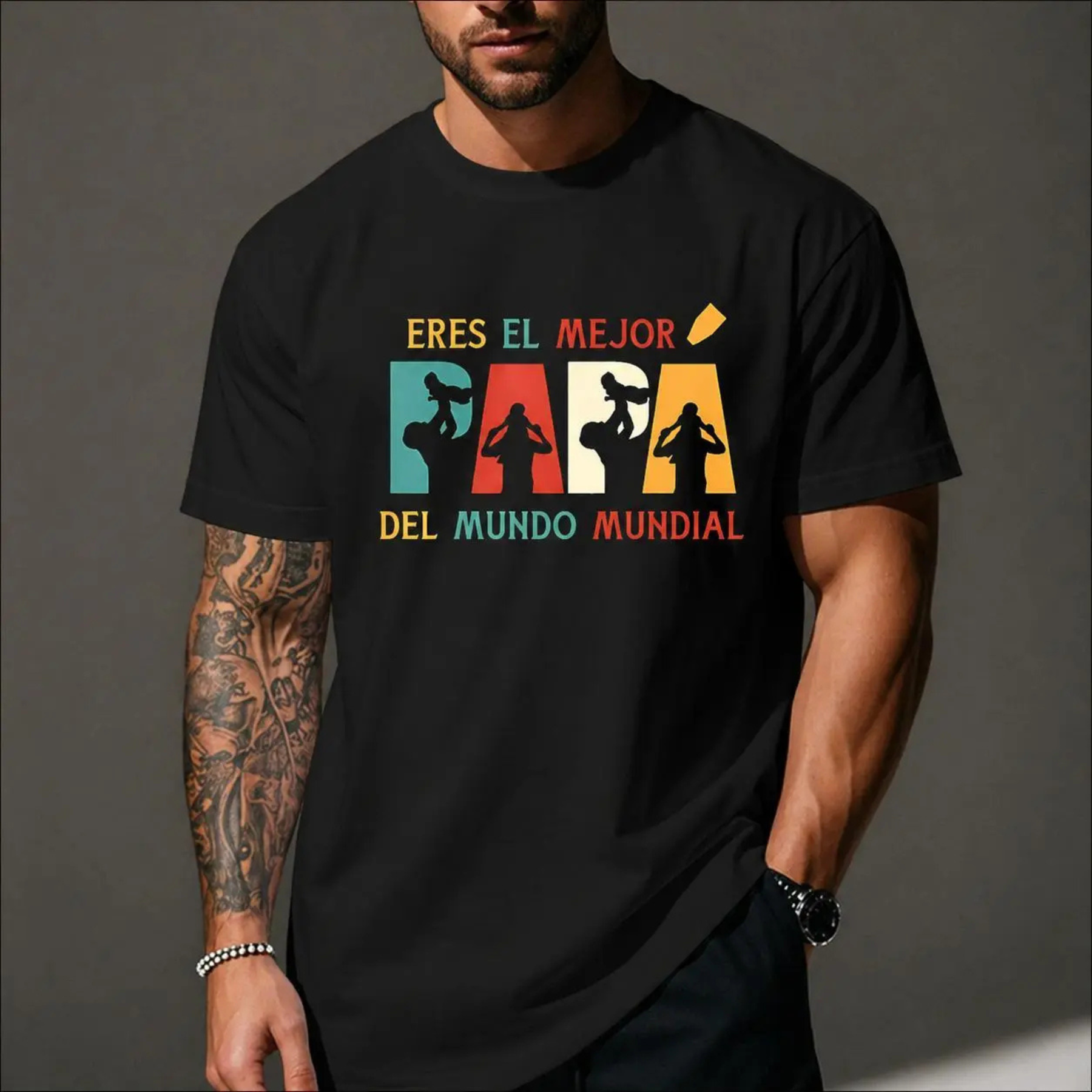 "Eres El Mejor Papá" Spanish Graphic T-Shirt