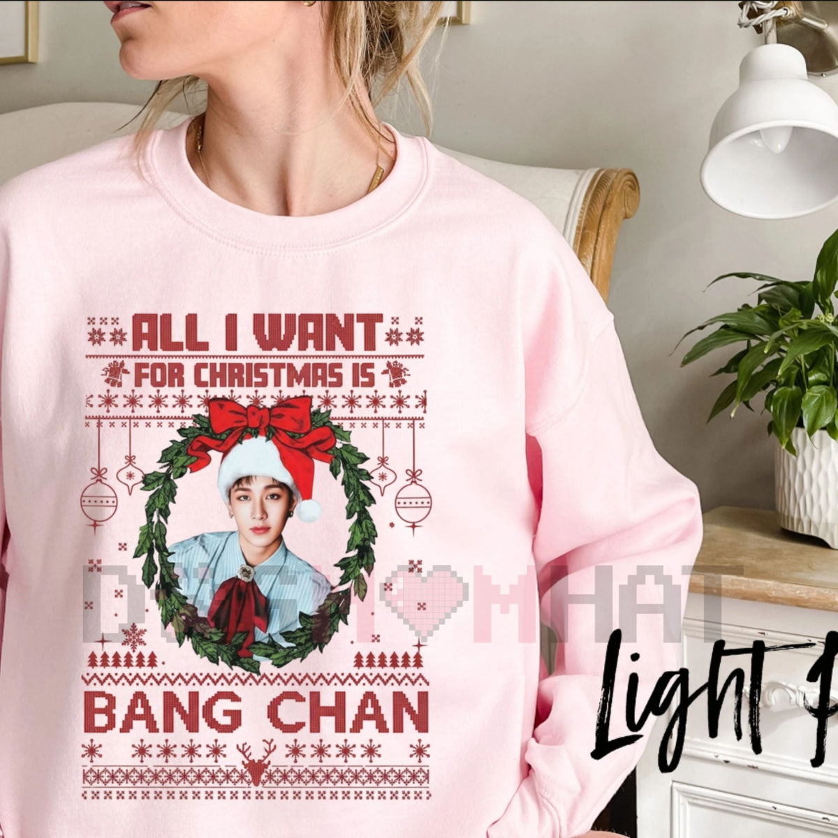 "All I Want for Christmas Is Bang Chan" Sweatshirt – Funny K-Pop Stray Kids Bias Merch