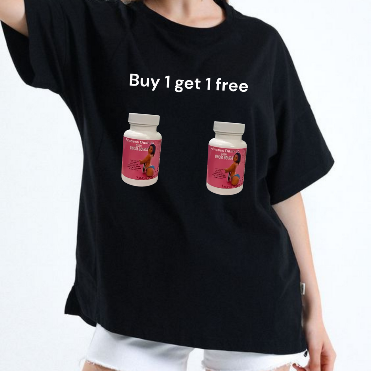 "Bel Bouda Anform" Women's T-Shirt – BOGO Free Black Tee, Empowering Graphic Design, Unique & Stylish Top
