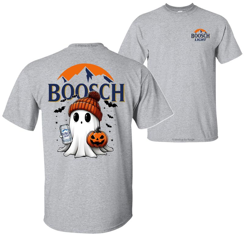 "Boosch Light" Halloween T-Shirt – Cute 2-Sided Graphic Tee