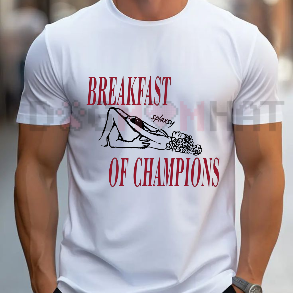 "Breakfast Of Champions" Graphic T-Shirt – Vintage Style Retro Tee