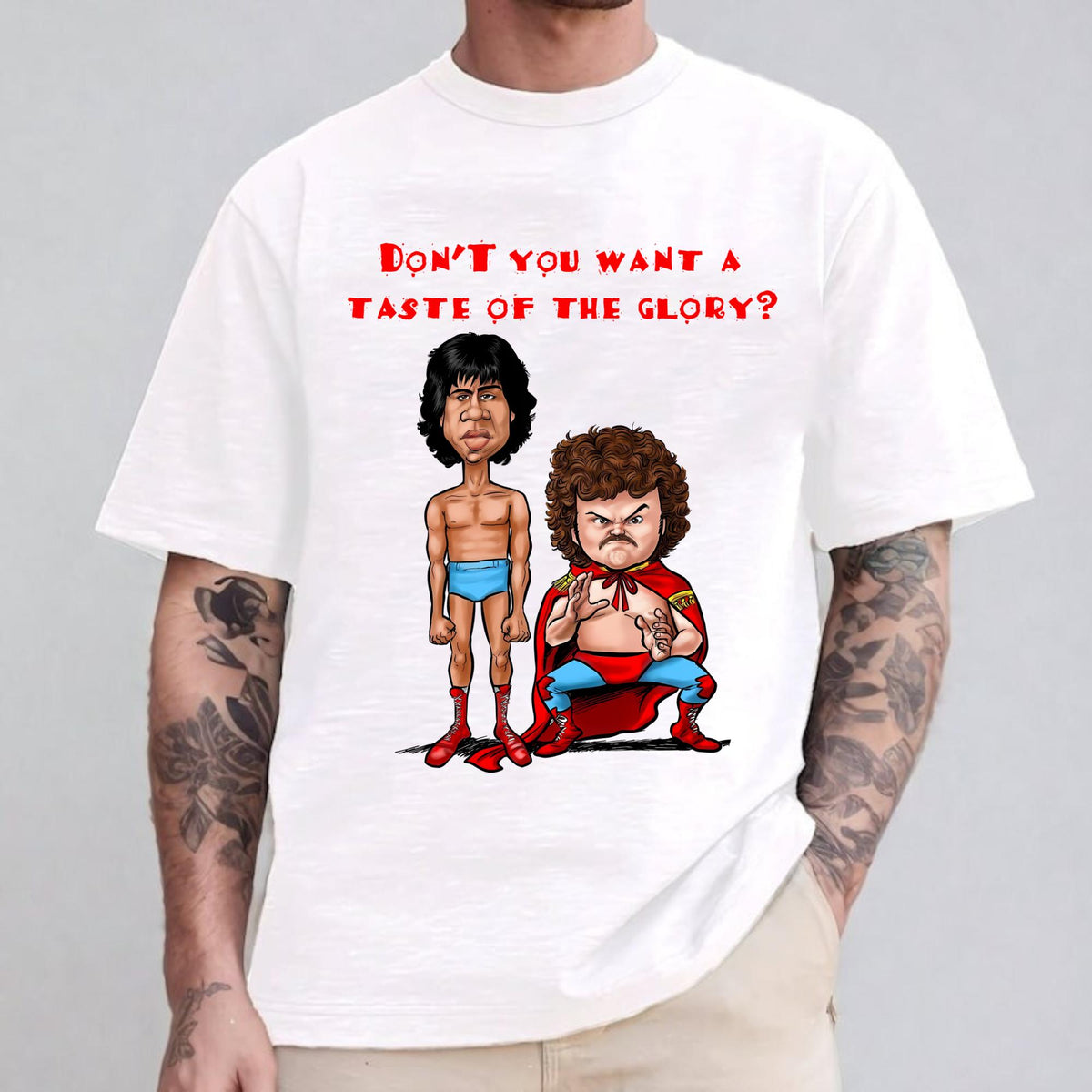 "Don't You Want a Taste of the Glory" Nacho Funny Movie Tee – Vintage Outfit