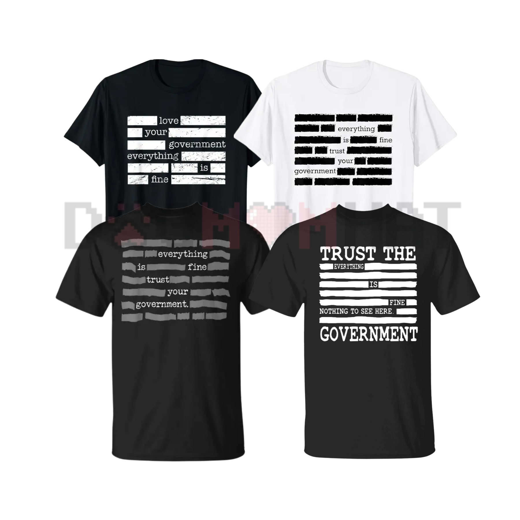 "Everything Is Fine" Redacted Conspiracy T-Shirt
