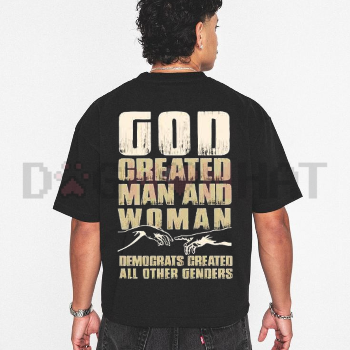 "God Created Man & Woman" Conservative T-Shirt