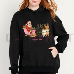 "Hoe Hoe Hoe" Holiday Hoodie – Classic Christmas Slogan Pullover